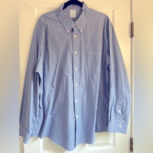 Brooks Brother Regent Men’s Long Sleeve Dress Shirt, XXL, EUC.
